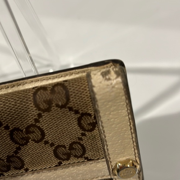 Gucci Monogram Leather Long Snap Wallet - Picture 9 of 14